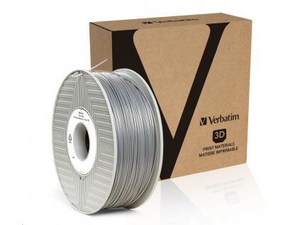 VERBATIM Filament pre 3D tlačiarne PLA 1.75mm, 335m, 1kg strieborná/kovovo sivá (55275) 55319 Verbatim