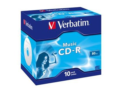 VERBATIM CD-R(10-pack)AudioLiveit!/Color/Jewel/80m 43365 Verbatim