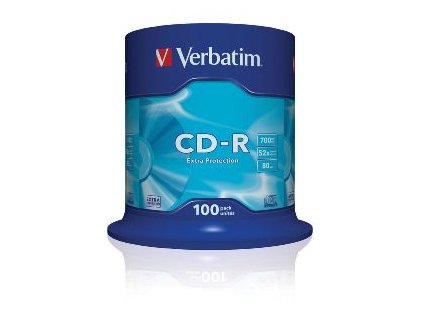 VERBATIM CD-R(100-Pack)Spindl/ExtraProtect/52x/700 43411 Verbatim