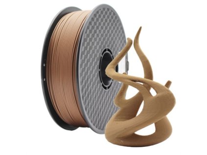 Tlačová struna (filament) GEMBIRD, PLA, 1,75mm, 1kg, prírodné drevo 3DP-PLA-WD-01-NAT Gembird