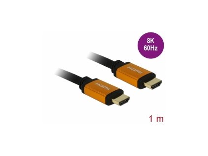 Delock Ultra vysokorychlostní HDMI kabel, 48 Gbps, 8K 60 Hz, 1 m 85727 DeLock