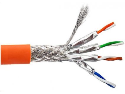 S/FTP kabel LEXI-Net, Cat6A, LS0H, B2ca-s1a,d0,a1, oranžový, 500m, cívka KLEXI66A704H-B2ca Lexi-NET