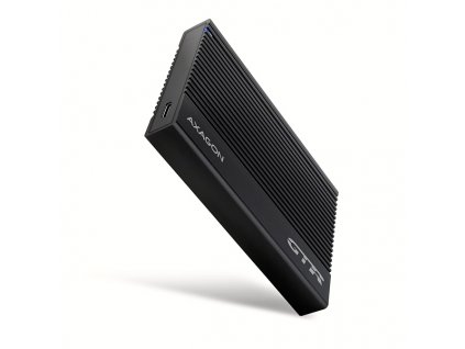 AXAGON EE25-GTR, USB-C 10Gbps - SATA 6G 2.5" RIBBED box, černý Axagon