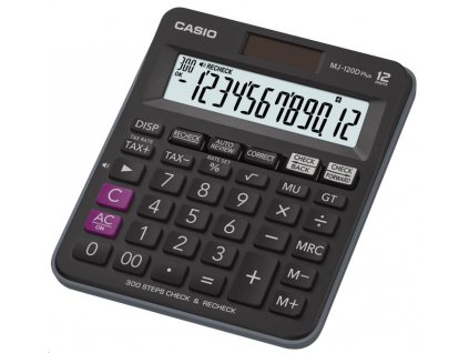 CASIO kalkulačka MJ 120 D Plus, černá, stolní, dvanáctimístná Casio