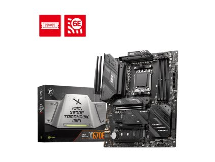 MSI MB Sc AM5 MAG X670E TOMAHAWK WIFI, AMD X670, 4xDDR5, 1xDP, 1xHDMI, 1xDP-C, WI-FI