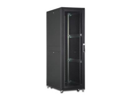 DIGITUS 42U serverový stojan, Unique Series, dveře z děrované oceli 2050x600x1000 mm, barva černá (RAL 9005) DN-19 SRV-42U-B-1 Digitus