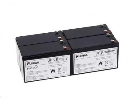 Batérie - FUKAWA FWU-133 sada batérií pre APCRBC133 (12V/9Ah, 4ks) Fukawa