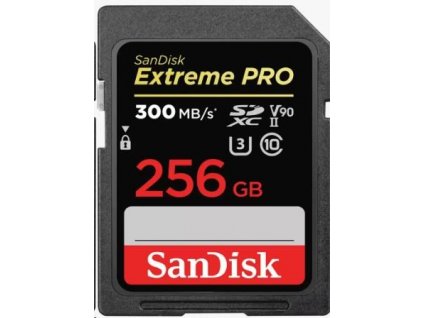SanDisk SDHC karta 256GB Extreme PRO (300 MB/s, Class 10, UHS-II U3 V90) SDSDXDK-256G-GN4IN