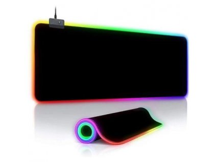 Crono - herní podložka pod myš, RGB velká, 12 světelných režimů, barvy + efekty RGBLG-CRT166