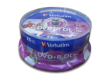 VERBATIM DVD+R(25-Pack)Spindl/DoubleLayer/8,5GB 43667 Verbatim