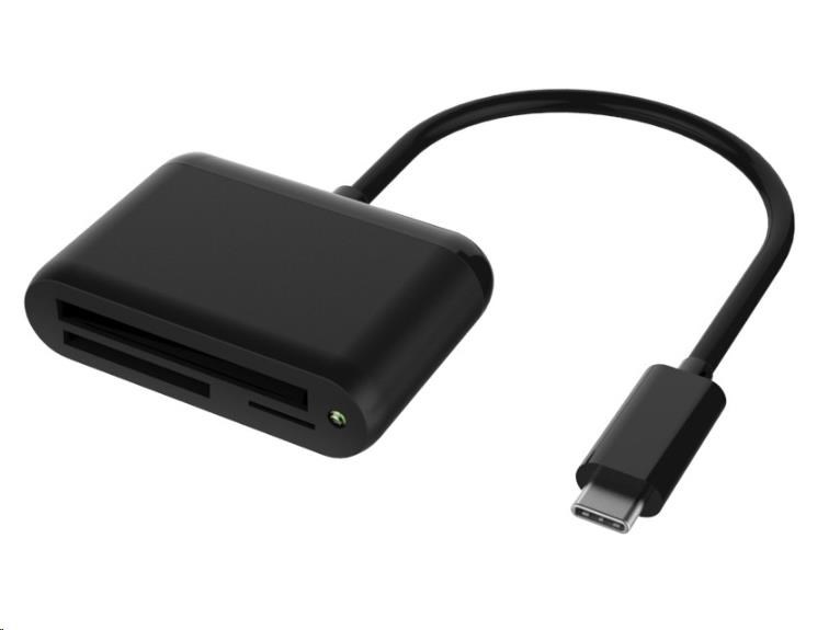 PremiumCord Adaptér USB3.1 Typ-C - Čtečka karet CFAST2.0+SD3.0+Micro SD 3.0 ku31sd01