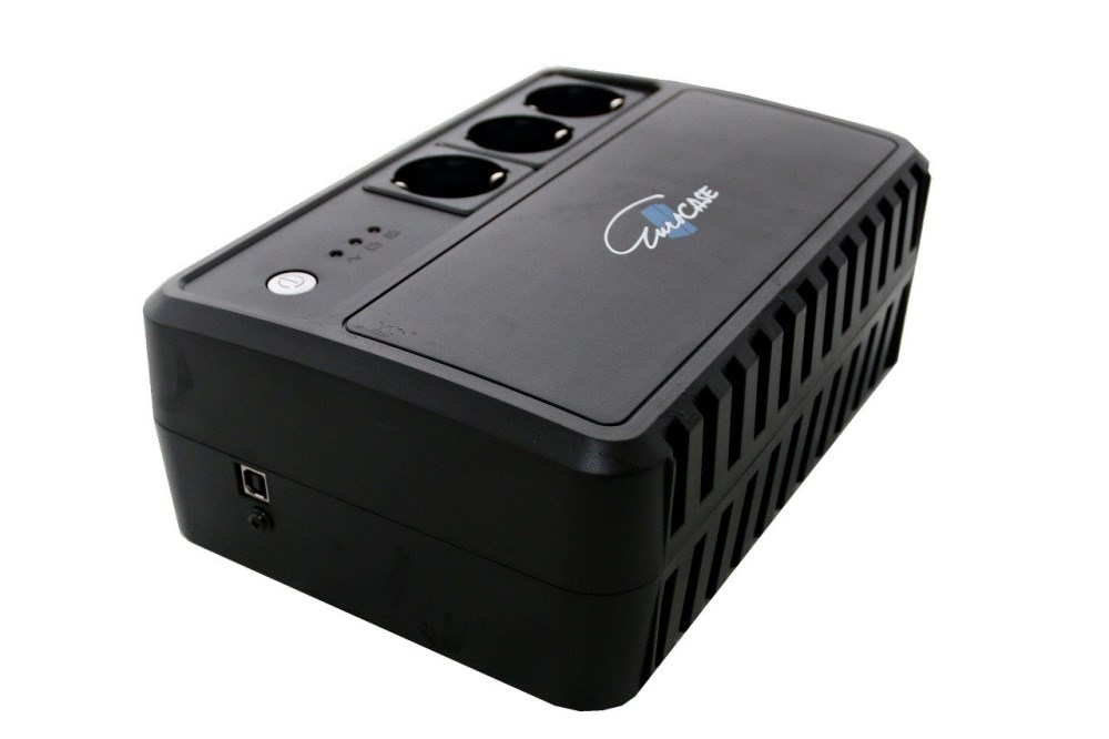 EUROCASE UPS EA200PRO+ 600VA s čistou sínusovou vlnou (3x zásuvka) Eurocase