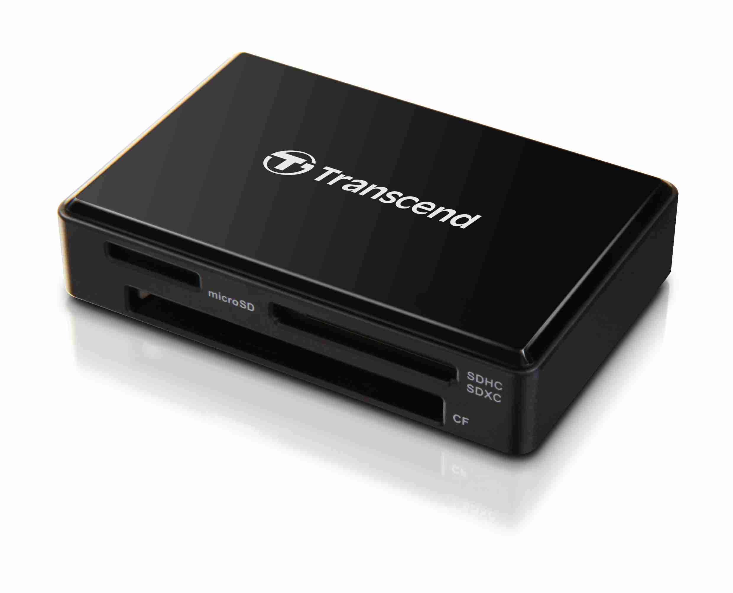 Čítačka kariet TRANSCEND F8 + kábel USB, USB 3.0, čierna TS-RDF8K2 Transcend
