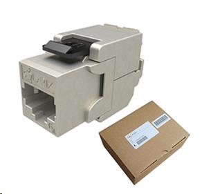 Solarix MULTIPACK 24 ks - 10G keystone CAT6A STP samorezný SXKJ-10G-STP-BK-SA 25286912