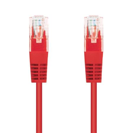 C-TECH Kabel patchcord Cat5e, UTP, červený, 0,5m CB-PP5-05R C-Tech