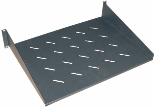 Pevná dierovaná polica 2U 19", hĺbka 250mm RGA-5-250 Eurocase