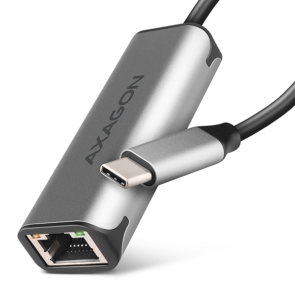 AXAGON ADE-25RC USB-A 3.2 Gen 1 - 2.5 Gigabit Ethernet síťová karta, Realtek 8156, auto install,šedá Axagon