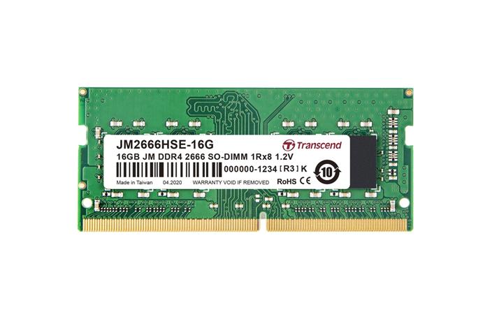 SODIMM DDR4 16GB 2666MHz TRANSCEND 1Rx8 2Gx8 CL19 1.2V JM2666HSE-16G Transcend