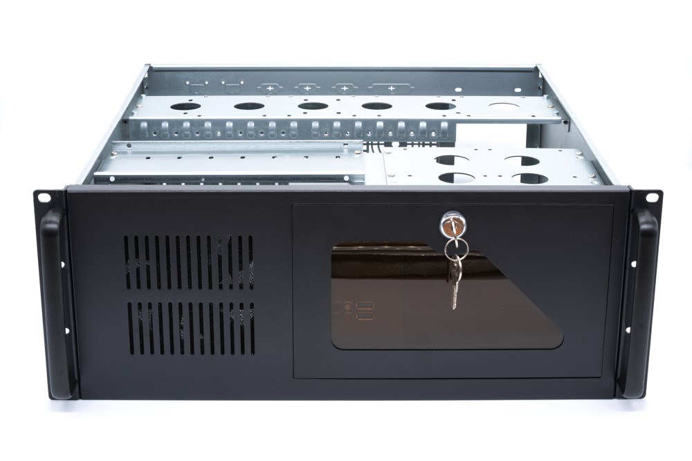serverová skriňa 1stCOOL IPC 4U-450, 19" Rack Black, bez zdroja napájania 1stCool