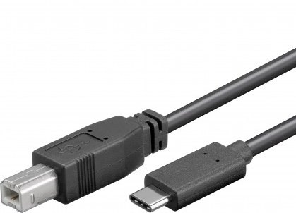 PremiumCord Kabel USB 3.1 konektor C/male - USB 2.0 konektor B/male, 1m ku31cd1bk