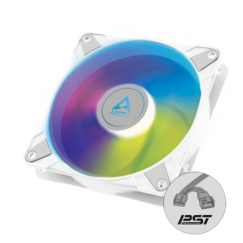 ARCTIC P12 PWM PST A-RGB 0dB – 120mm Pressure optimized case fan | PWM controlled speed with PST | A ACFAN00254A Arctic Cooling