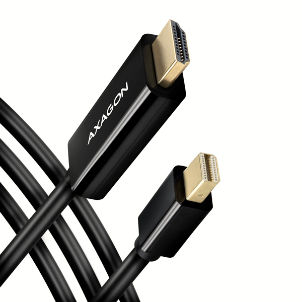 AXAGON RVDM-HI14C2, Mini DisplayPort -> HDMI 1.4 redukce / kabel 1.8 m, 4K/30Hz Axagon