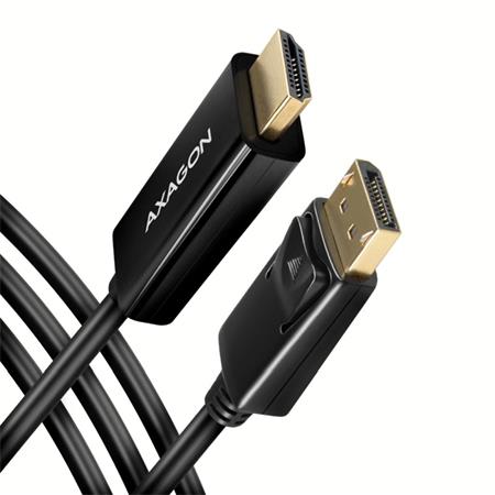 AXAGON RVD-HI14C2, DisplayPort -> HDMI 1.4 redukce / kabel 1.8m, 4K/30Hz Axagon