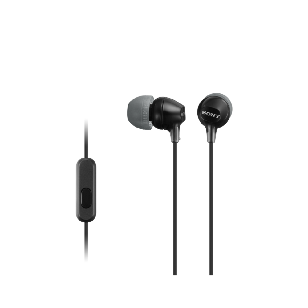 SONY stereo sluchátka MDR-EX15AP, černá MDREX15APB.CE7 Sony