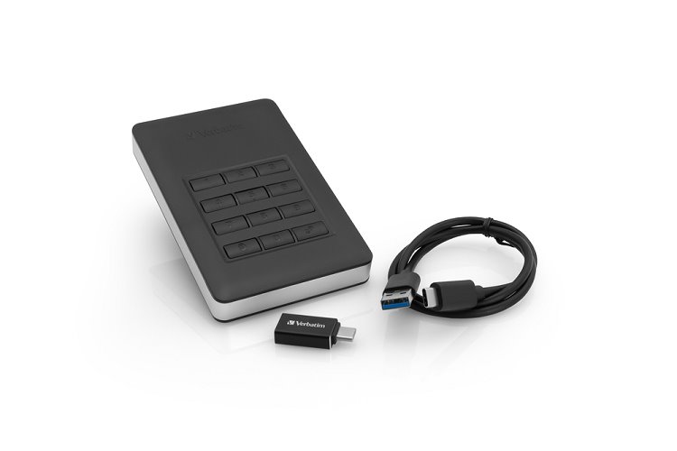 VERBATIM Externý SSD disk vrátane.KLÁVESNICA 256GB USB3.1 GDPR 53402 Verbatim