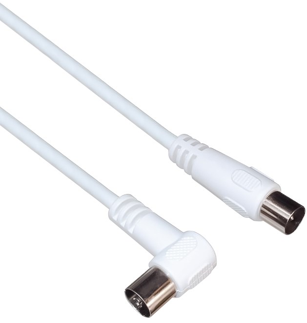 PREMIUMCORD TV kabel M/F konektor 90, 75 Ohm 15m ktmf15u PremiumCord