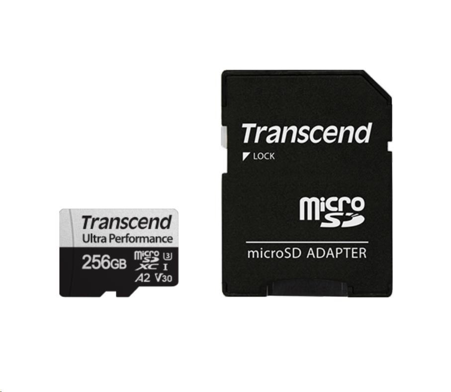 TRANSCEND MicroSDXC 128GB 340S, UHS-I U3 A2 Ultra Performace 160/125 MB/s TS128GUSD340S Transcend