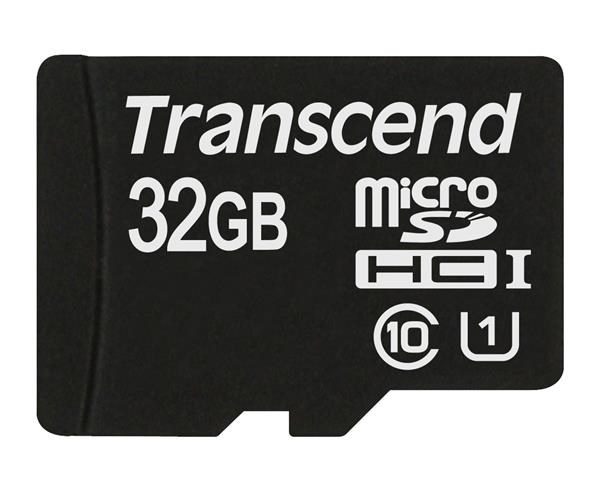 Karta TRANSCEND MicroSDHC 32GB Premium, Class 10 UHS-I 300x, bez adaptéra TS32GUSDCU1 Transcend