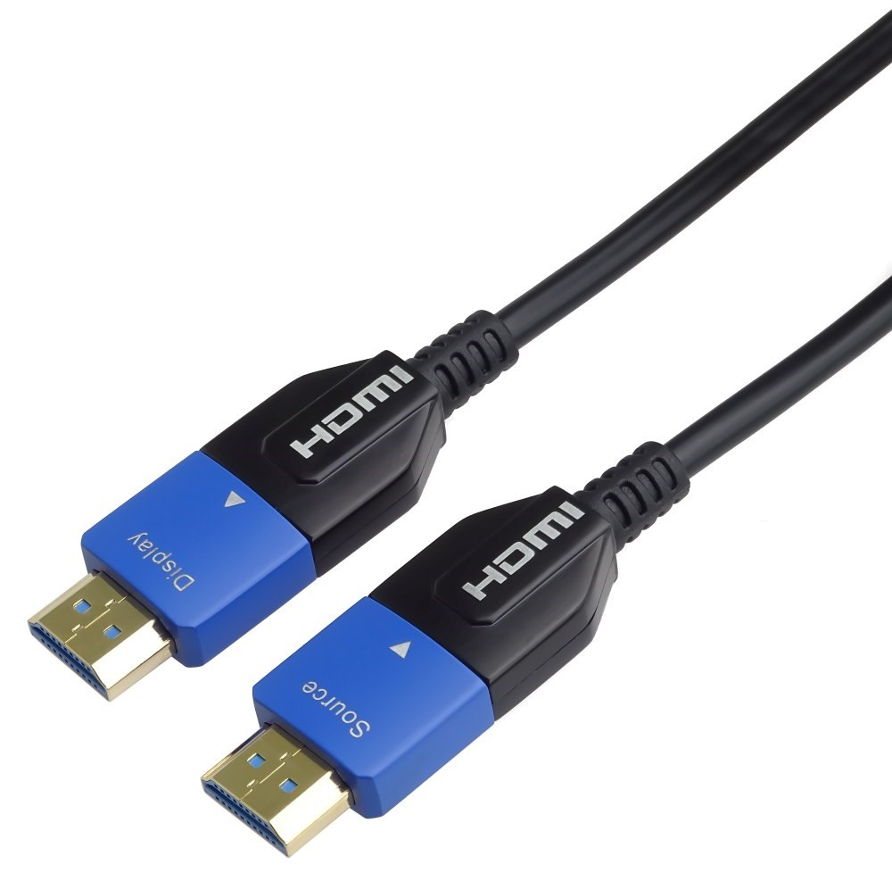 PremiumCord Ultra High Speed HDMI 2.1 optický kabel 8K@60Hz 4K@120Hz 30m zlacený kphdm21m30