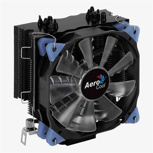 Eurocase AeroCool Verkho 5 Dark CPU chladič Blue LED 120mm fan LGA1700, AM5, univ. socket ACTC-NA30510.02 Aerocool
