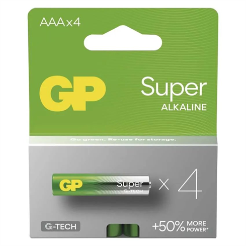 EMOS GP Alkalická batéria GP Super LR03 (AAA) 4ks B01114