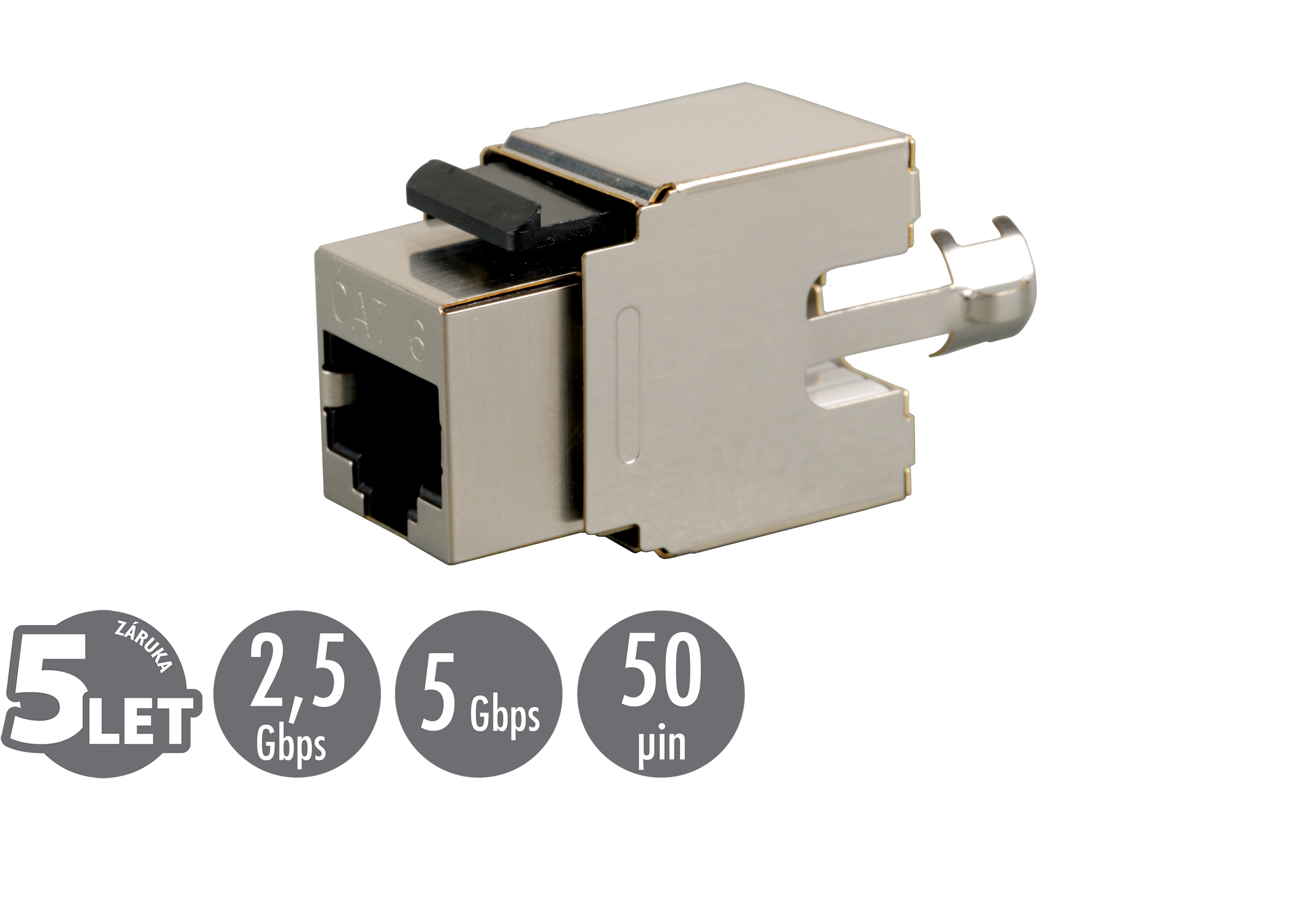 Keystone Solarix CAT6 STP RJ45 černý 25286602