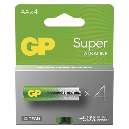 GP AA Super, alkalická (LR6) - 4 ks 1013224200 GP Batteries