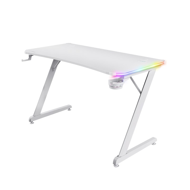 TRUST GXT709W LUMINUS RGB DESKGXT RGB DESK WHT 25328 Trust