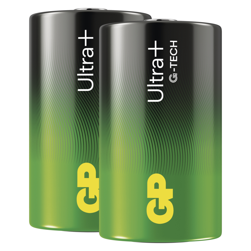 GP Alkalická baterie ULTRA PLUS D (LR20) - 2ks 1013422000 GP Batteries