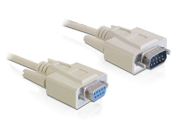 Delock sériový kable RS-232, Sub-D9 samec/samice 5 m 84016 DeLock
