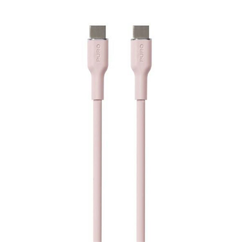 Puro kábel Soft Silicone Cable USB-C to USB-C 1.5m - Rose PUUSBCUSBCICONROSE