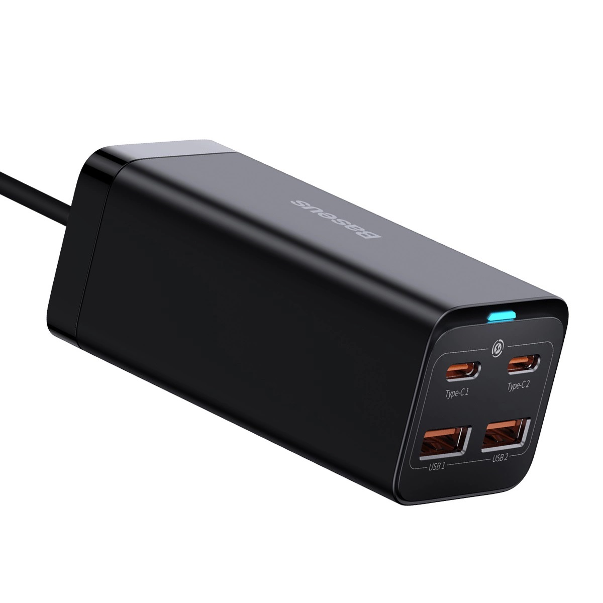 Baseus Rychlonabíječka do sítě GaN3, 2x USB-A, 2x USB-C 100W černá 6953156209053 NoName