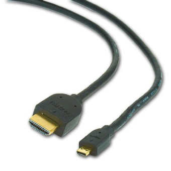 Gembird Kabel CABLEXPERT HDMI-HDMI micro 4,5m, 1.3, M/M stíněný, zlacené kontakty, černý KAB051I3X DeLock