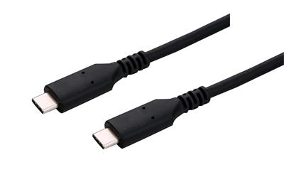 Kabel C-TECH USB 4.0, Type-C (CM/CM), PD 100W, 40Gbps, 0,5m, černý CB-USB4-05B C-Tech