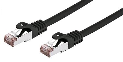 Kabel C-TECH patchcord Cat6, FTP, černý, 0,25m CB-PP6F-025BK C-Tech