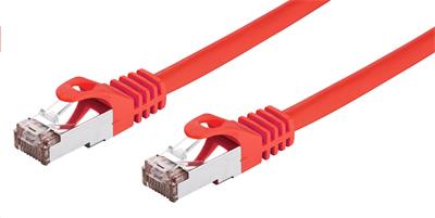 Kabel C-TECH patchcord Cat6, FTP, červený, 0,5m CB-PP6F-05R C-Tech