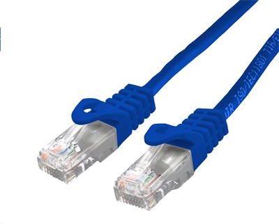 Kabel C-TECH patchcord Cat6, UTP, modrý, 0,5m CB-PP6-05B C-Tech