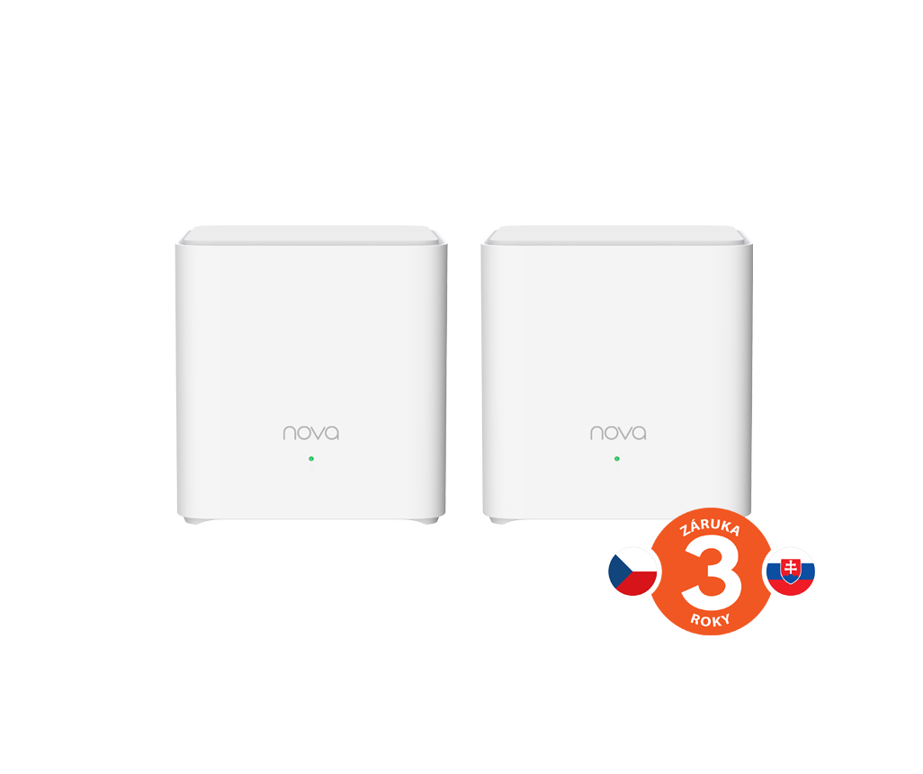 Tenda EX3 (2-pack) - Nova AX1500 WiFi 6 Mesh Gigabit Router 802.11ax/ac/a/b/g/n, 1500 Mb/s 75011986