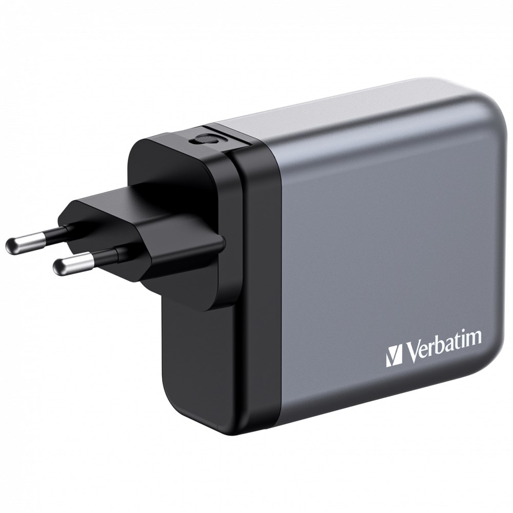 VERBATIM GaN Nabíječka do sítě GNC-140, 140W, 3x USB-C, 1x USB 32203 Verbatim