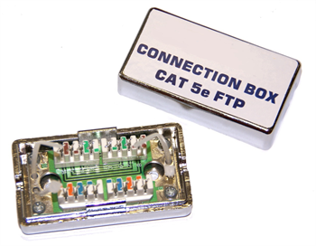 OEM prepojovacia spojka Cat5e STP - zárezová SPBOXC5EFTP